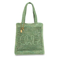 Chloe Summer Banana Raffia Tote NWT : tea leaf