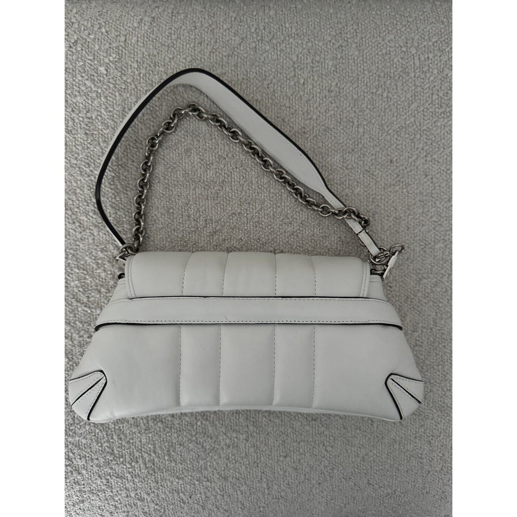 Gucci Small Leather white Horsebit Chain Satchel NWT