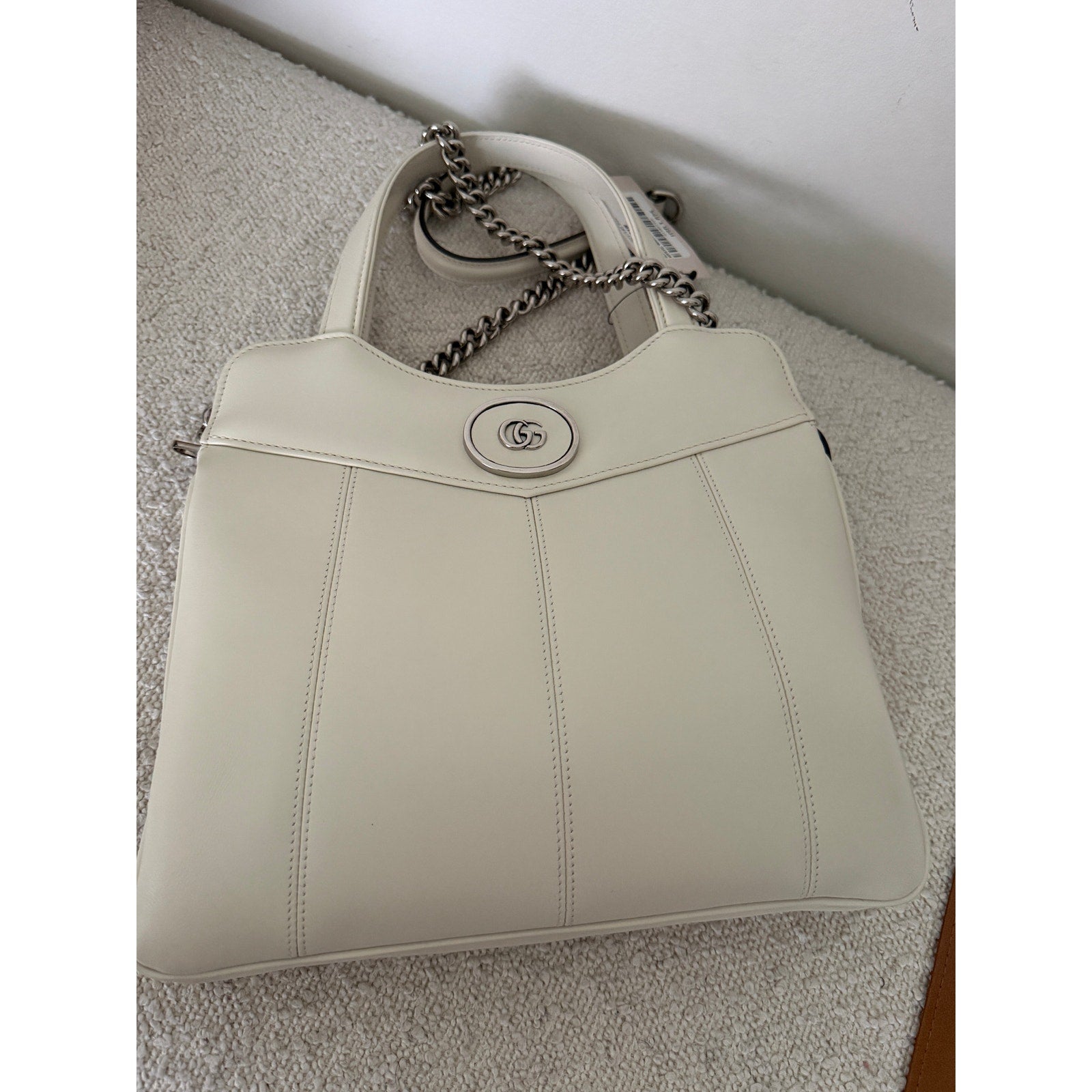 Gucci Petite GG Medium leather tote bag NWT