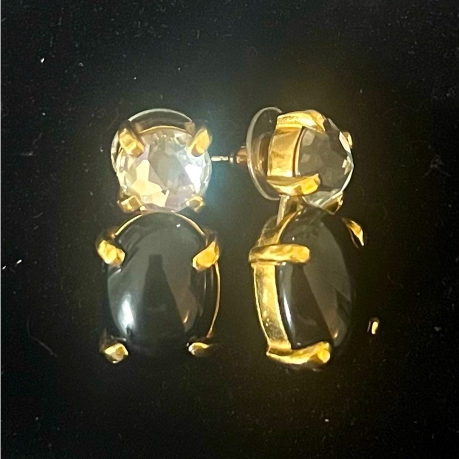 Christian Dior Crystal Drop Earrings Vintage