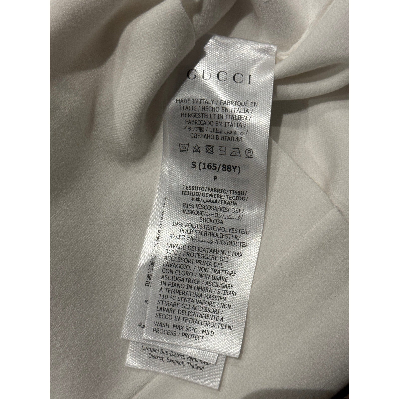 Gucci Crystal 2 Ivory Mock Neck Top Size Small Brand New With Tags