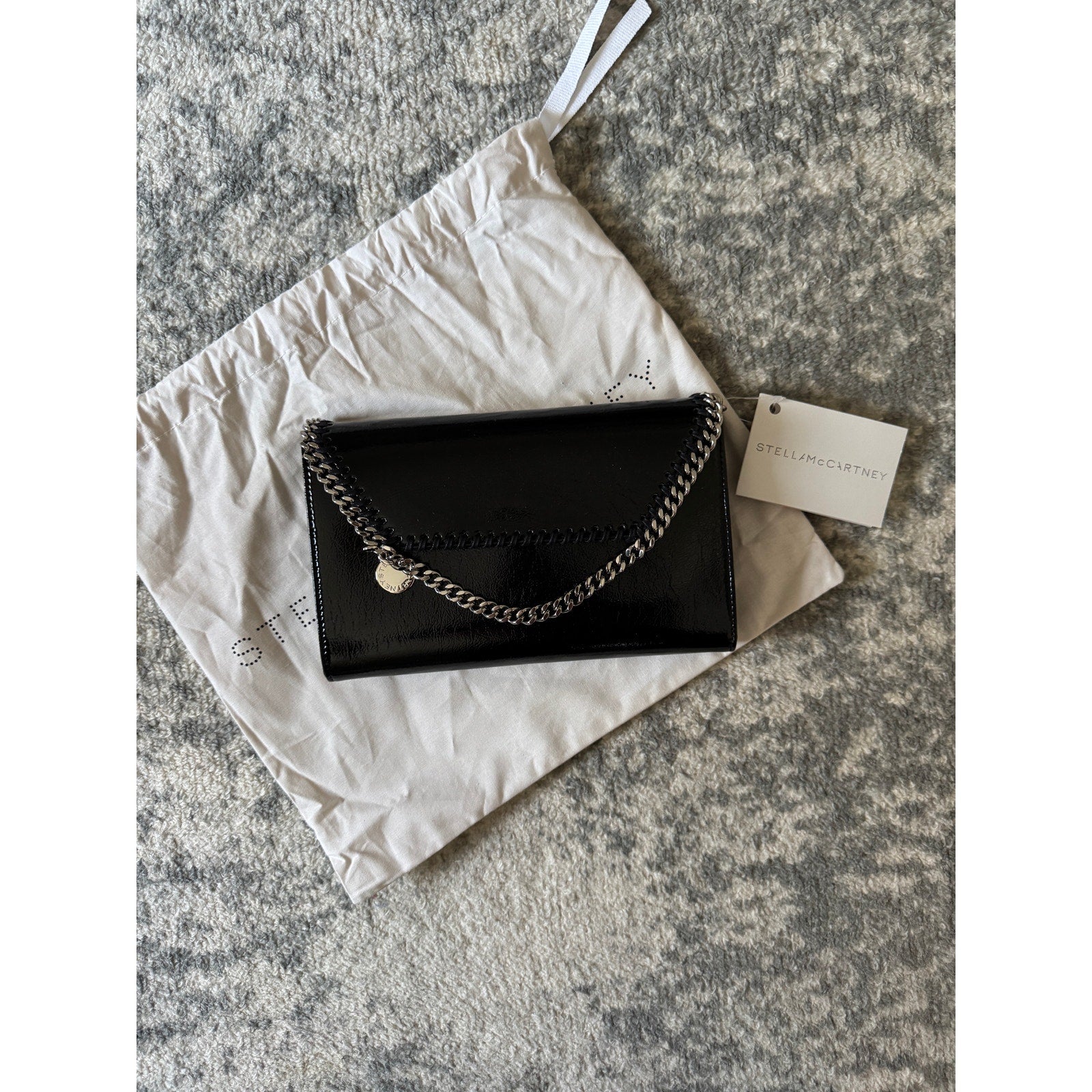 Stella McCartney Fabella Crinkle Faux Leather Crossbody Bag – NWT