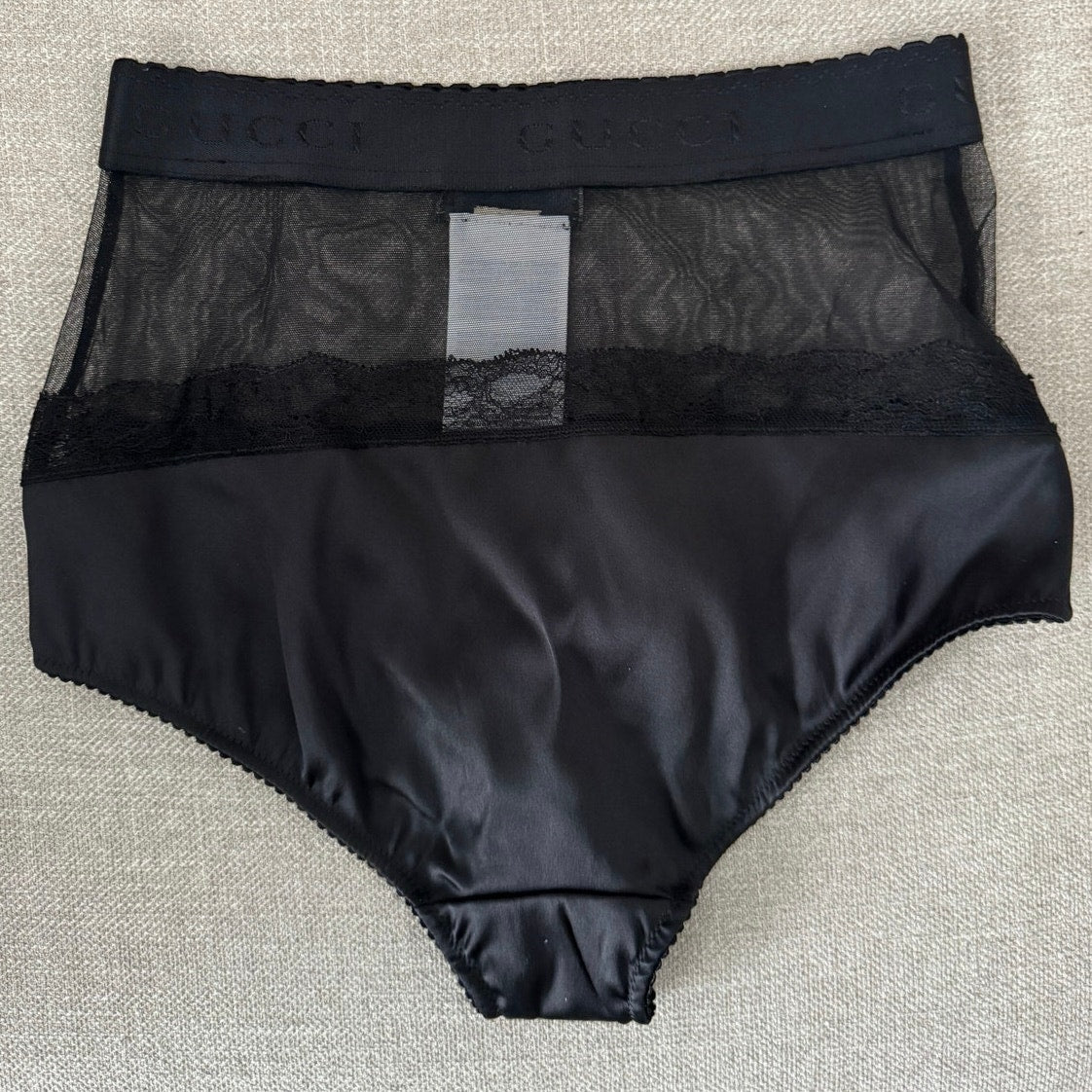 GUCCI SET LINGERIE SILK DUCHESSE BLACK SIZE XSMALL