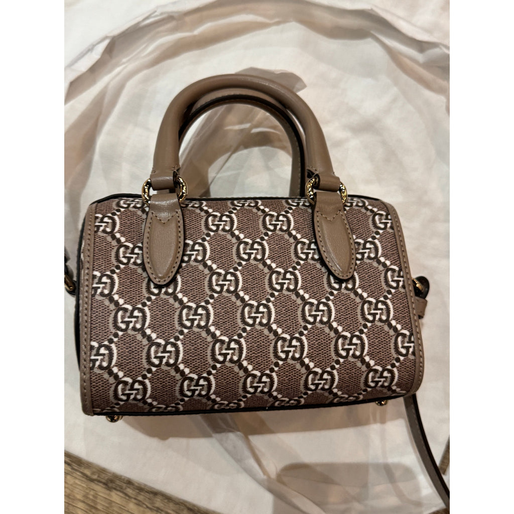 GUCCI  Gg Shadow Mini Shoulder Bag - Taupe Gg Leather NWT