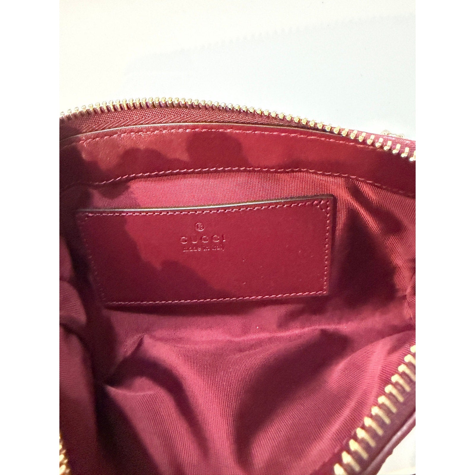 Gucci GG Marmont Small Shoulder Bag Bordeaux Matelassé Leather Gold Hardware NWT