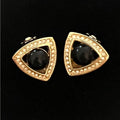 Christian Dior Resin & Crystal Clip-On Earrings Vintage