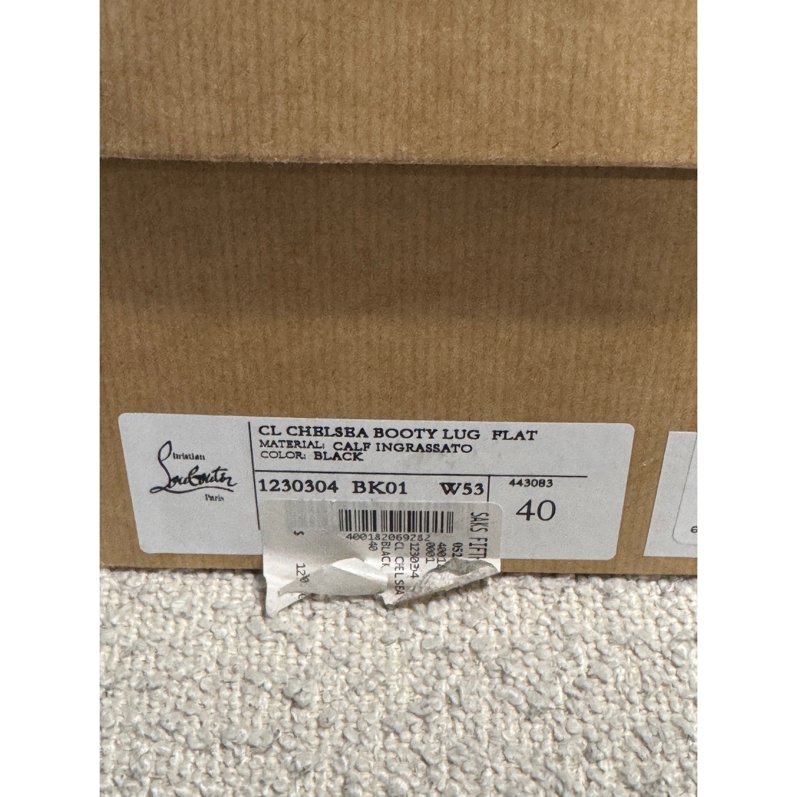 CHRISTIAN LOUBOUTIN CL Chelsea black ankle boots BNIB Size 40