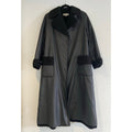 Vintage Givenchy 1980’s Shearling Black Coat