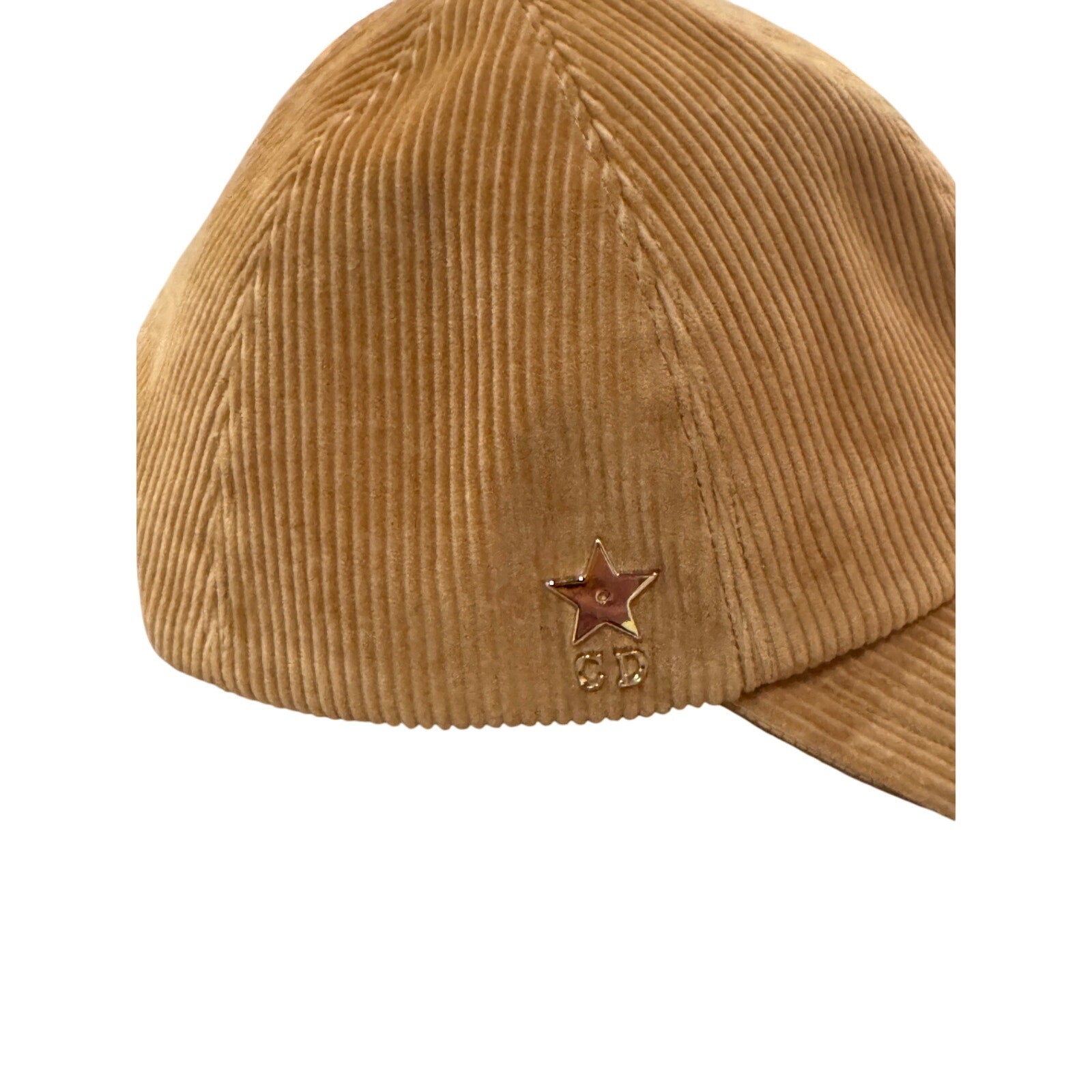 Dior D-Player Cap Camel Corduroy Baseball Cap – Size 58 Medium – NWT