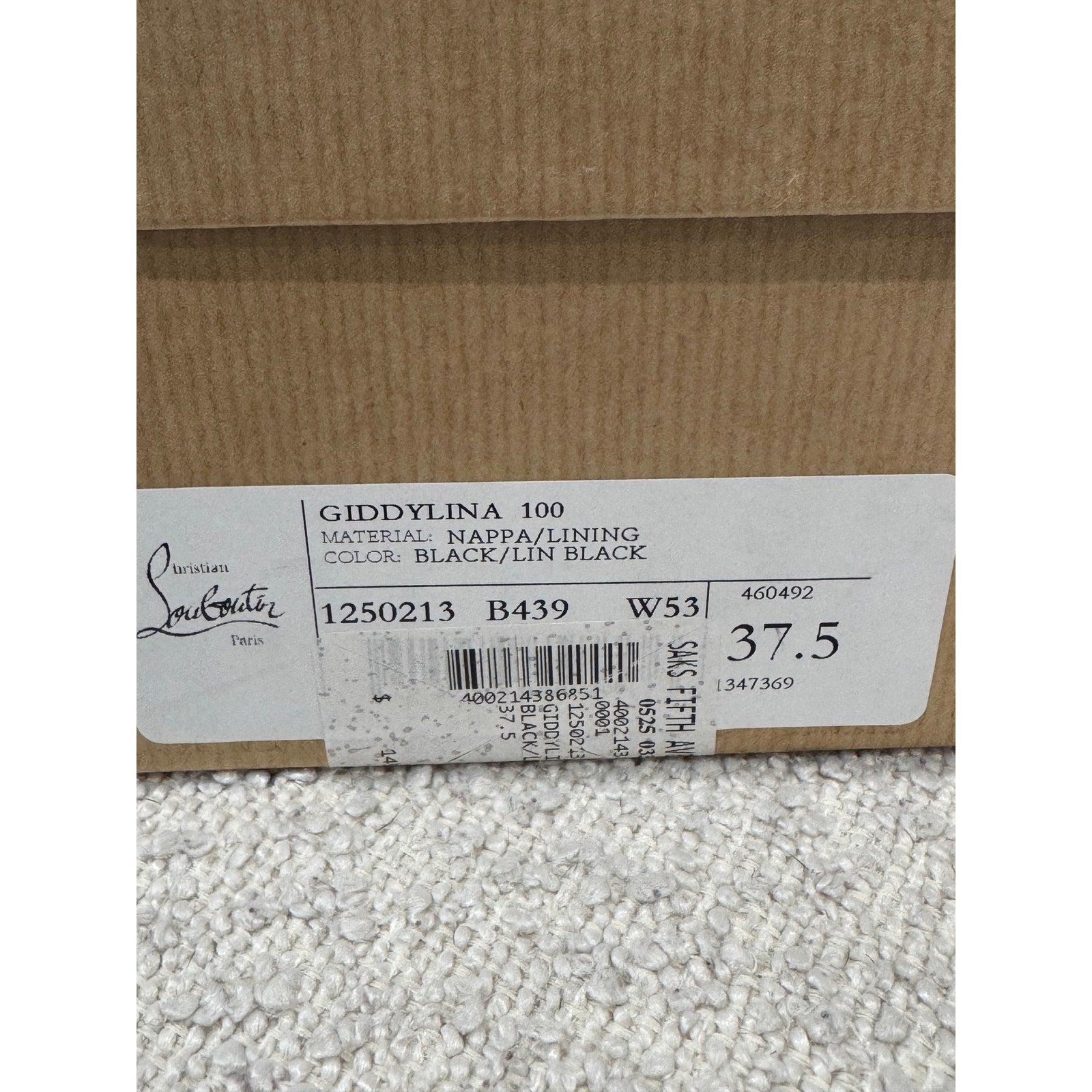 CHRISTIAN LOUBOUTIN 37.5 Giddylina 100 buckle-embellished leather pumps$1,495