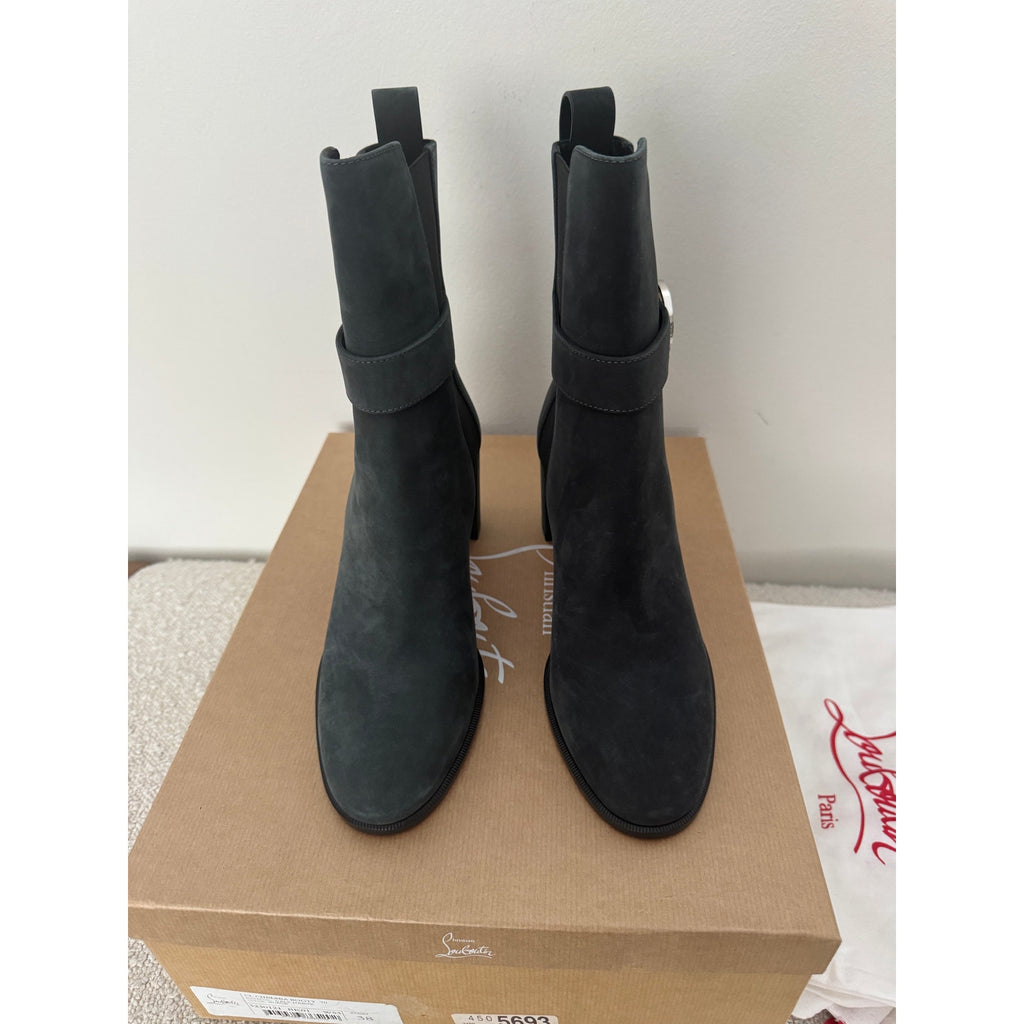 CHRISTIAN LOUBOUTIN
CL Chelsea Booty suede ankle boots Size 38