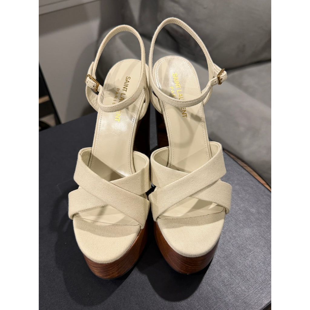 Saint Laurent Bianca Platform Sandal Size 36.5 BNIB