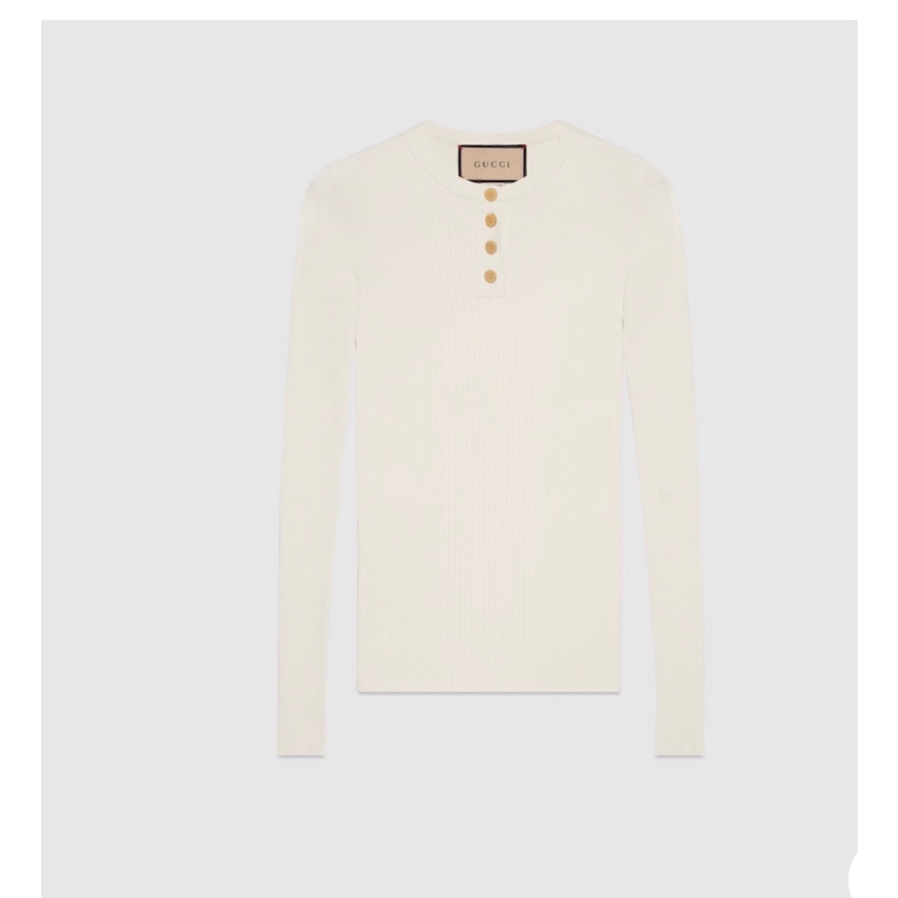 Gucci extra fine viscose long sleeve top size medium brand new with tags