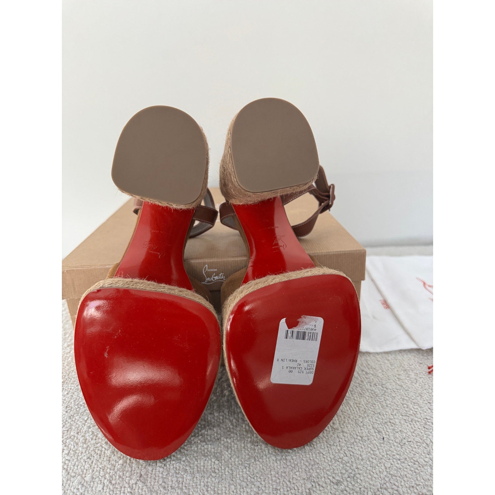 Christian Louboutin
Super Calakala 130mm Suede Platform Sandals Size 42 BNIB