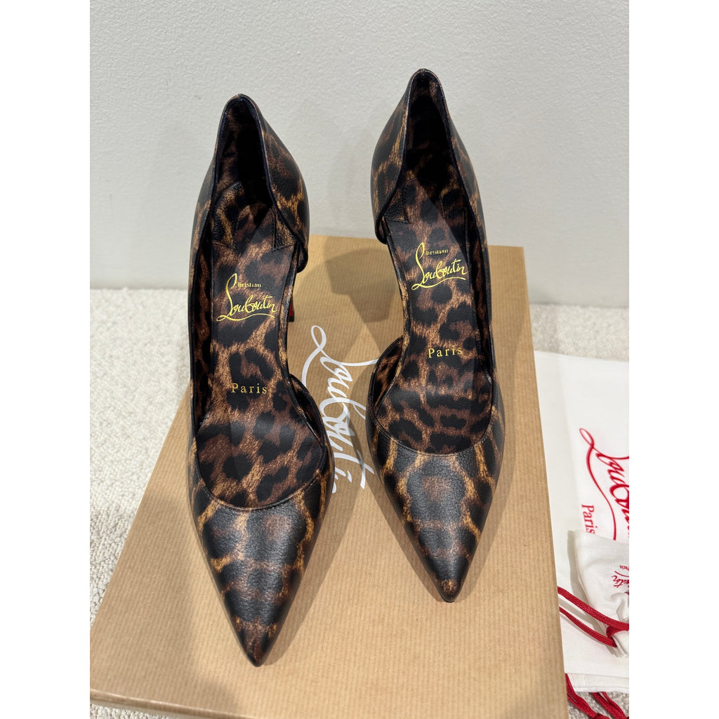 CHRISTIAN LOUBOUTIN Vibella Red-Sole Leopard-Print Leather Pumps 36 BNIB