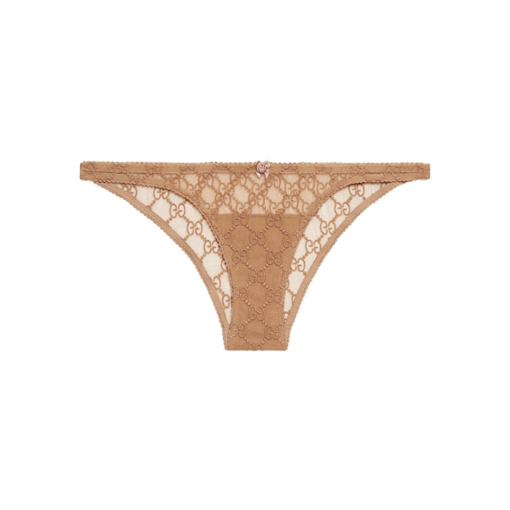Gucci GG-jacquard bow-detail briefs Size Medium