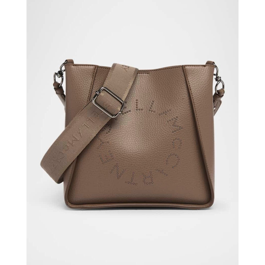 Stella McCartney Studded Logo Shoulder Bag Black NWT Made in Italy Retail $1,125