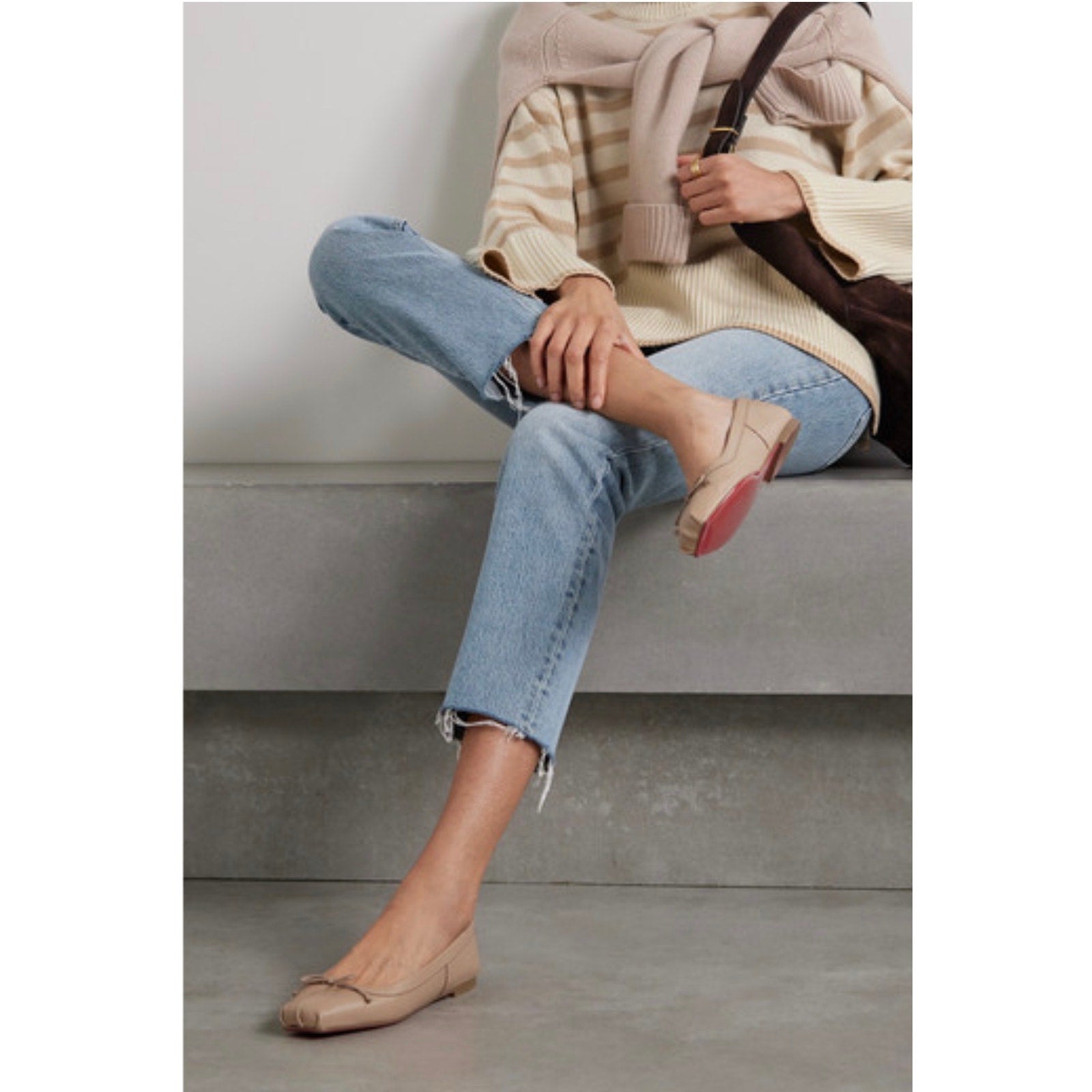 CHRISTIAN LOUBOUTIN
Mamadrague leather ballet flats 42 BNIB