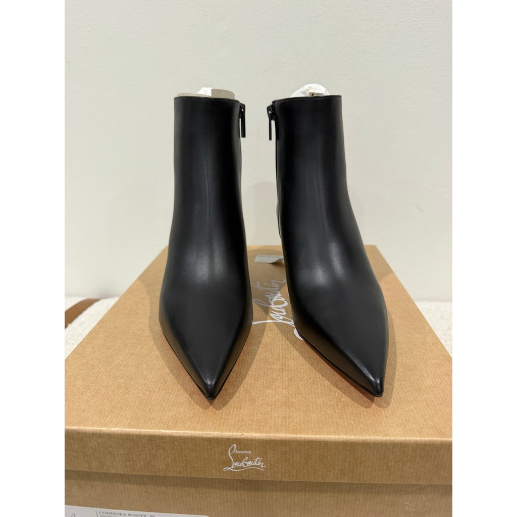 Christian Louboutin Condora Booty Black Calf Leather 55mm | New in Box size 37