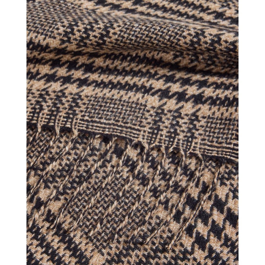Saint Laurent Prince of Wales Check Silk Cashmere Scarf Unisex NWT