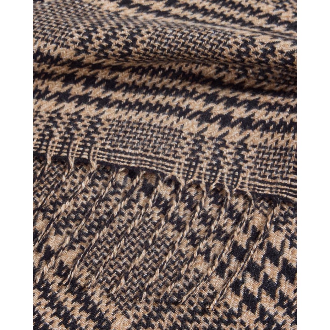 Saint Laurent Prince of Wales Check Silk Cashmere Scarf Unisex NWT