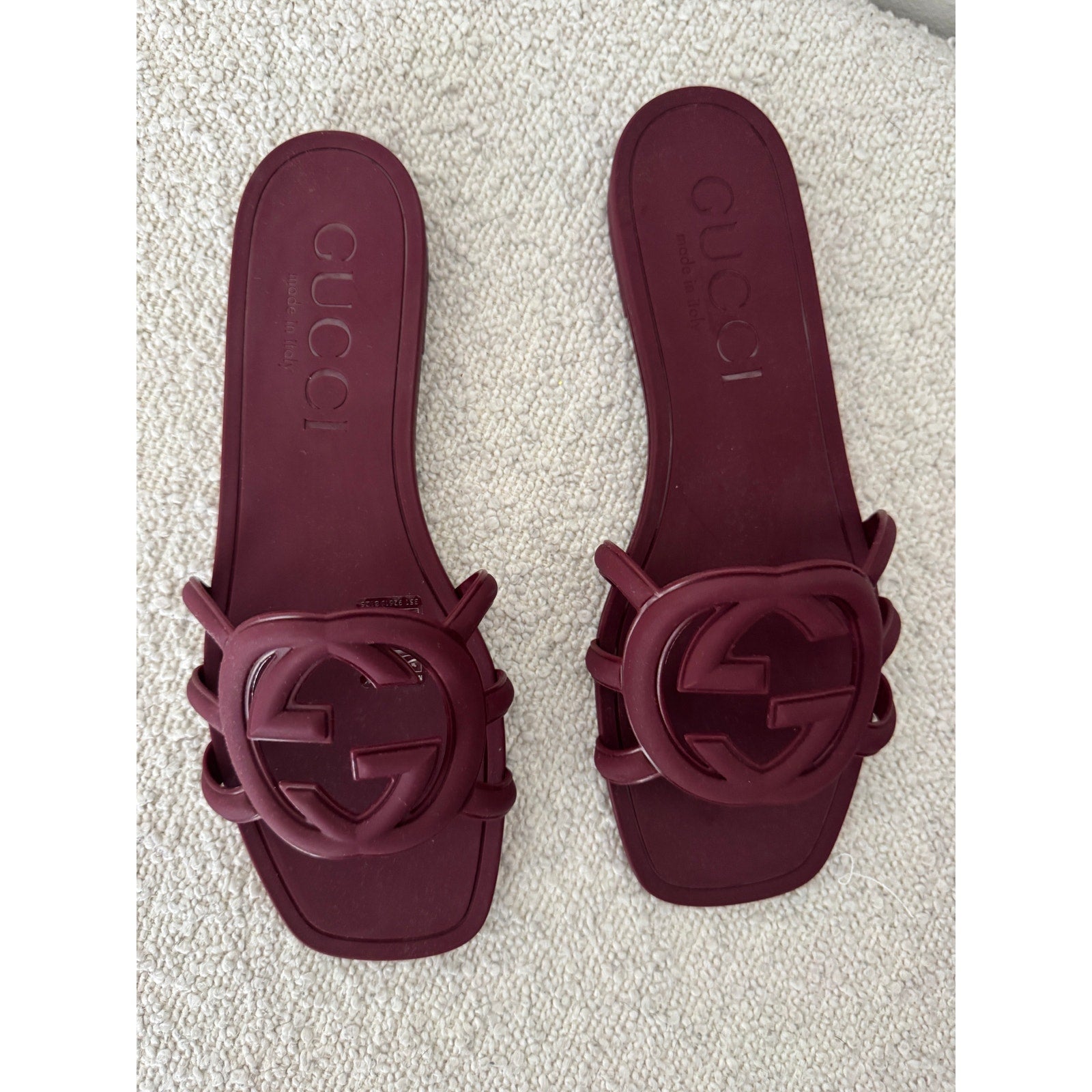 Gucci Women’s Palma Slide Sandals 36 BNIB in Burgundy
