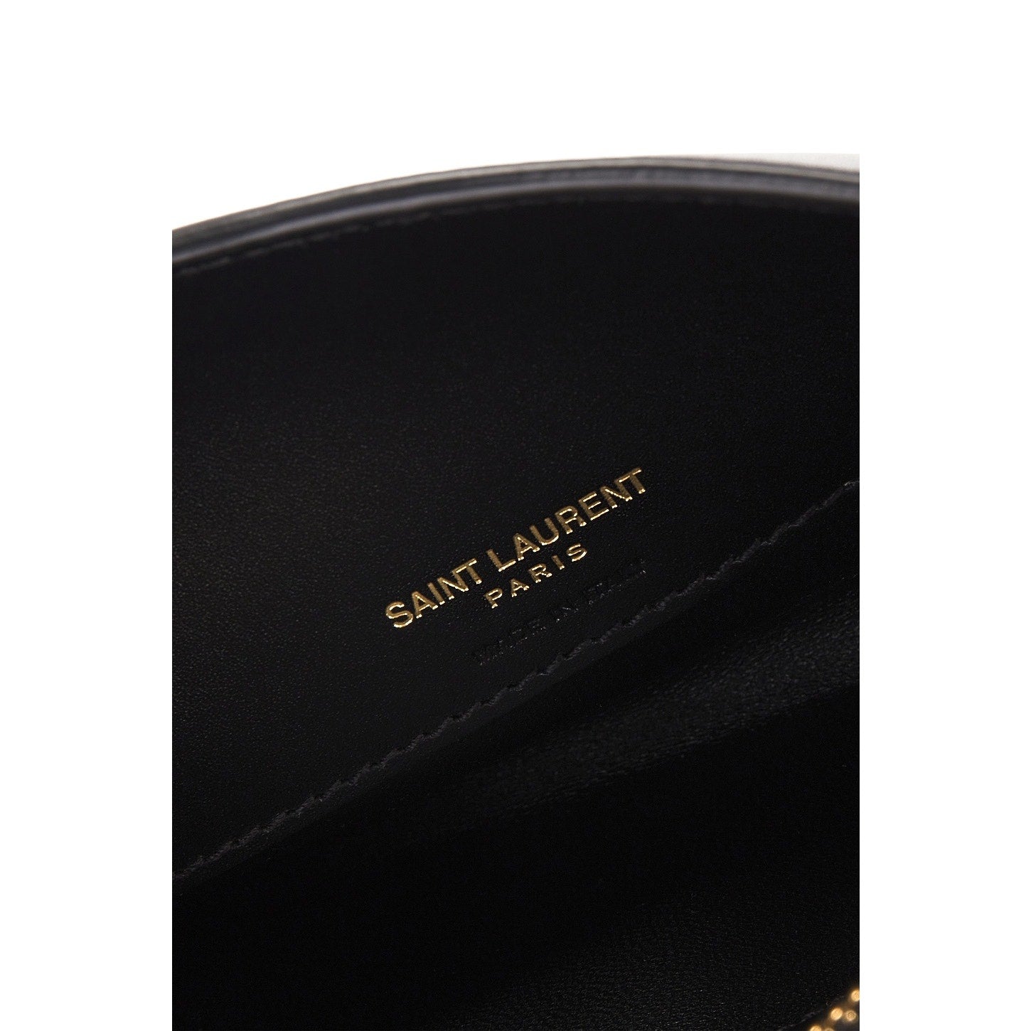 Saint Laurent Pouch On Strap Black Calfskin Crossbody Bag Nero Leather NWT