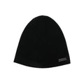 SAINT LAURENT 
Logo Patch Ribbed Beanie - Black NWT