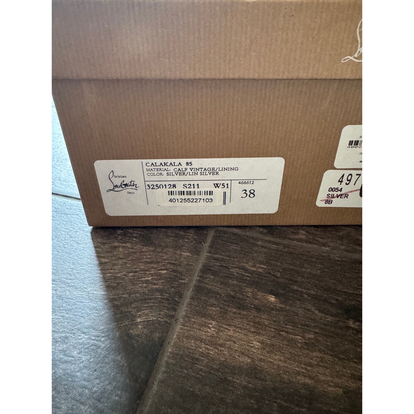 CHRISTIAN LOUBOUTIN Calakala 85 metallic leather espadrille sandals BNIB 38