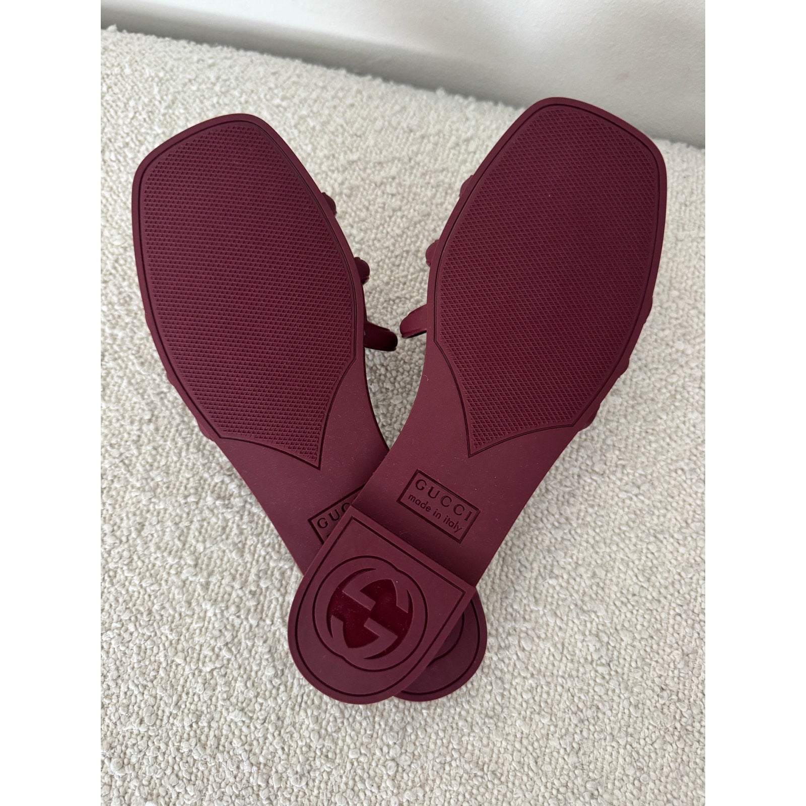 Gucci Women’s Palma Slide Sandals 36 BNIB in Burgundy