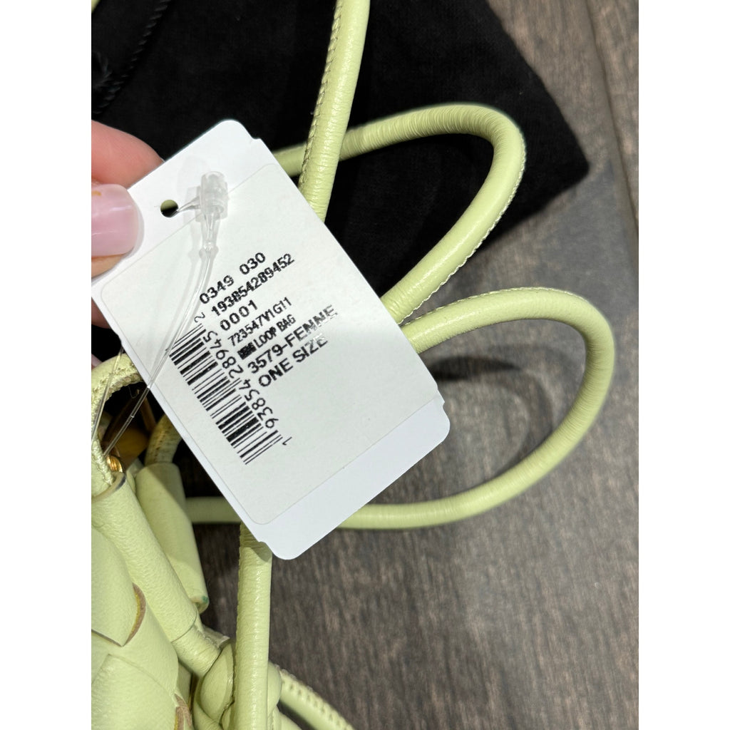 Bottega Veneta Mini Loop Bag Fennel Green Gold | NWT Retails $2100