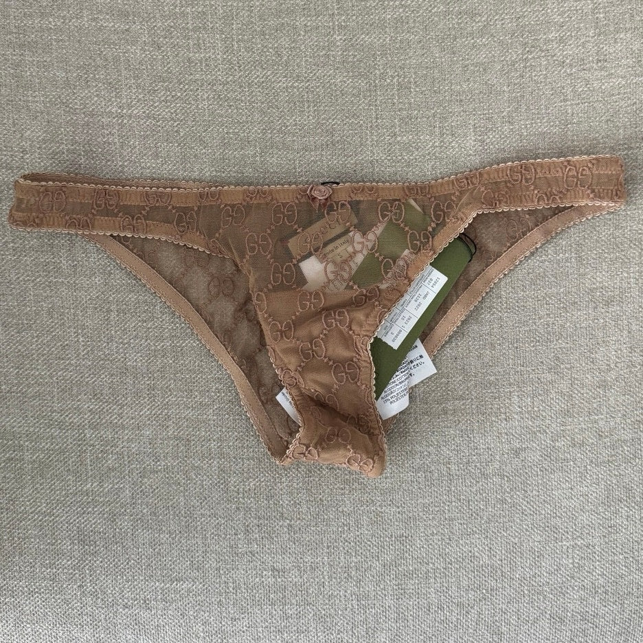 Gucci GG-jacquard bow-detail briefs Size Small
